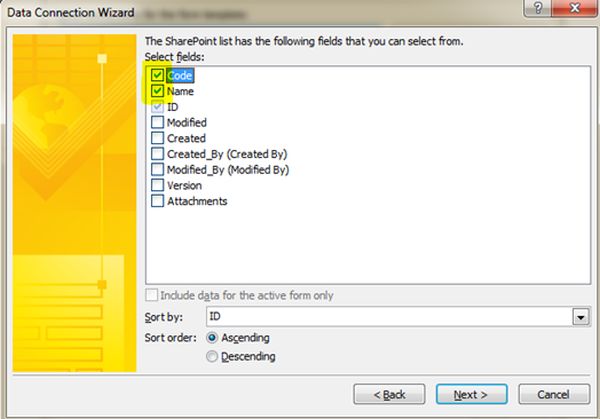 Code and Name properties